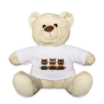 LGBTQ-Pride-Monat – Rainbow Cats - Teddy - Weiß - Vorne