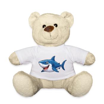 Shark Comic - Teddy Bear - white - Front