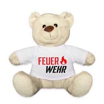 Fire brigade - Teddy Bear - white - Front