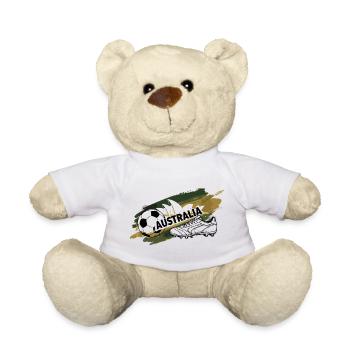 Australie Football Supporter Australia Soccer - Teddy - Weiß - Vorne