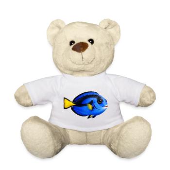 Surgeon Fish Colorful Sea Fish - Teddy Bear - white - Front