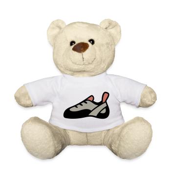 Climbing Shoe Bouldering Climbing Mountaineering - Teddy Bear - white - Front