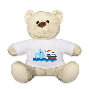 Freundlicher Eisberg stupst ein Schiff - Nounours - blanc - Devant