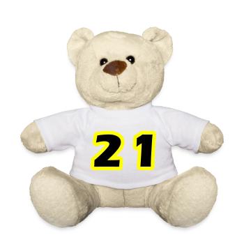 21 Zahl symbol - Teddy - Weiß - Vorne