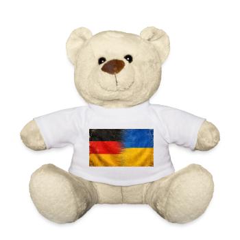 National Pride Germany Ukraine Origin - Teddy Bear - white - Front
