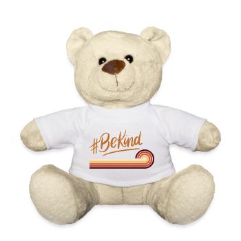 BeKind Retro Regenbogenstreifen - Teddy - Weiß - Vorne