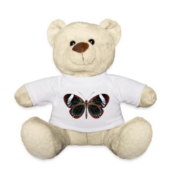 Glasswing Butterfly Greta oto Realistic Style - Teddy Bear - white - Front