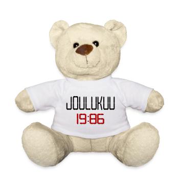 Finnland, Geburtstag im Dezember 1986 - Teddy - Weiß - Vorne