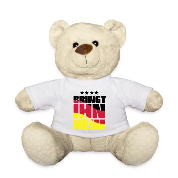 bringt ihn heim! WM pokal - Teddy - Weiß - Vorne