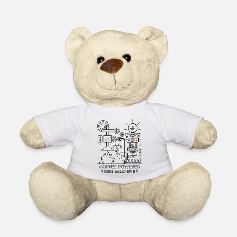 Coffee powered - black - Teddy - Weiß