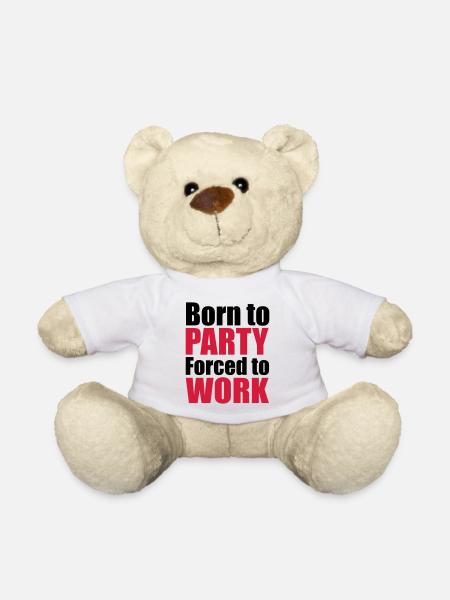 feiern - Teddy - Weiß