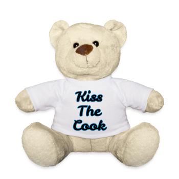 kiss the cook - Teddy Bear - white - Front