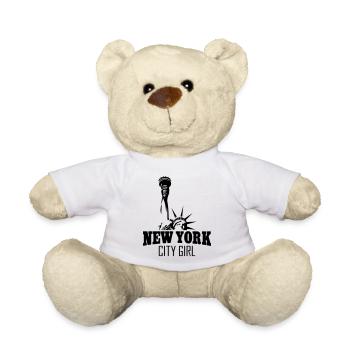 NEW YORK CITY GIRL - Teddy - Weiß - Vorne