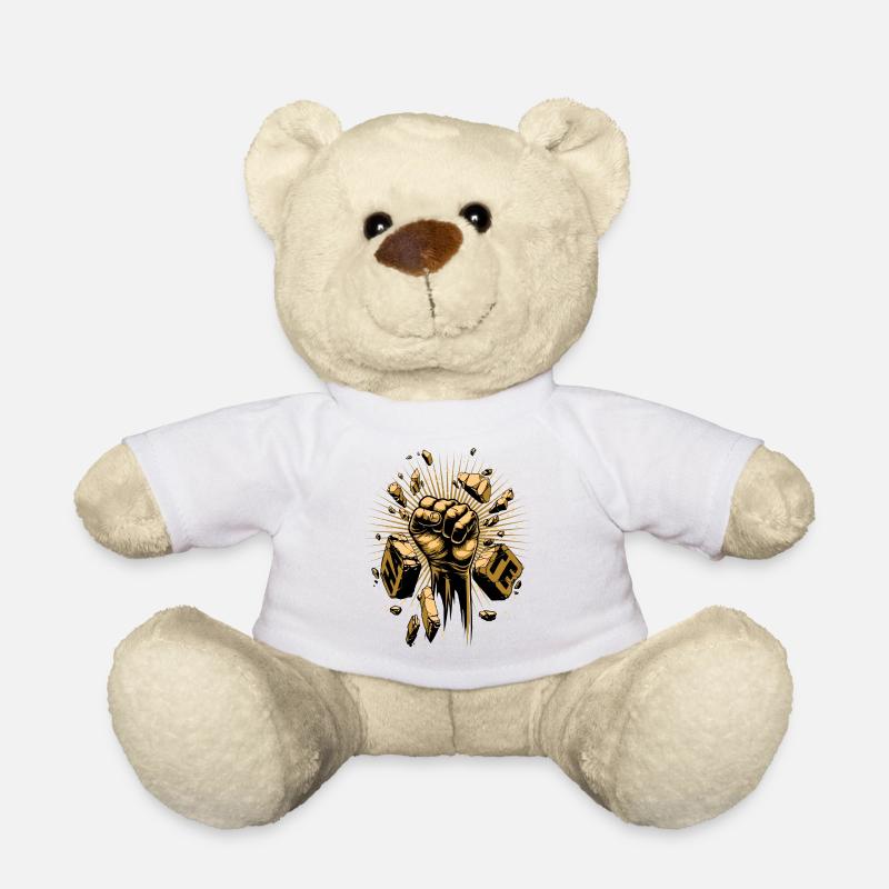 Fight the Hate - Teddy Bear - white