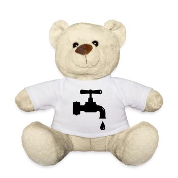 Un robinet qui goutte - Nounours - blanc - Devant