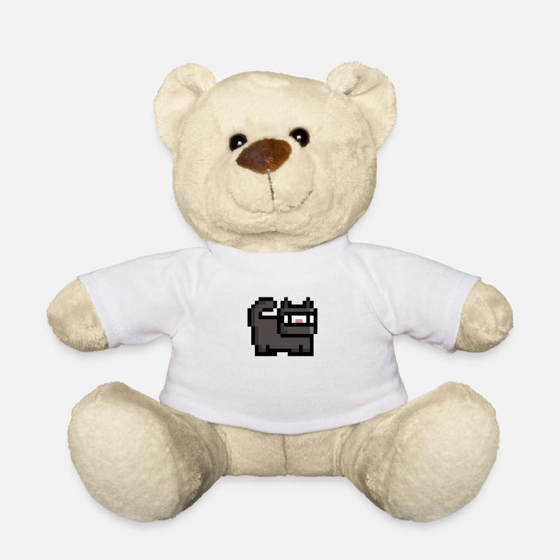 Retro Ninja Cat - Nounours - blanc