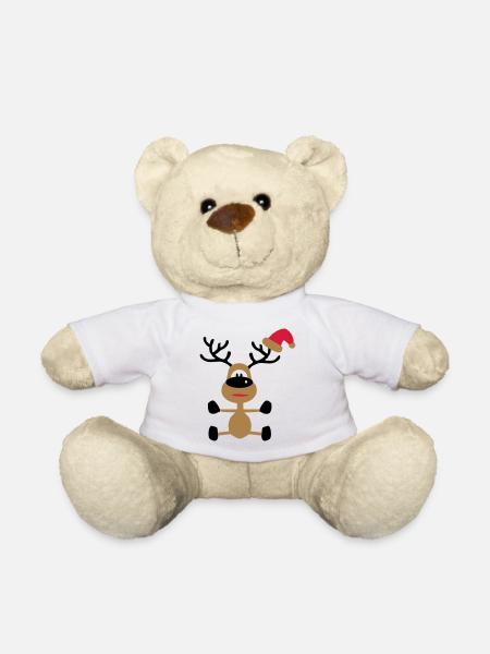 Weihnachten - Teddy - Weiß