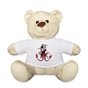 Calamar avec casque de plongée - Nounours - blanc - Devant