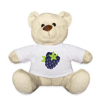 brombeere blackberry obst veggie gemuese fruits3 - Teddy - Weiß - Vorne