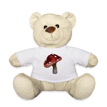 mushrooms mushrooms fungi veggie vegetables vegetables14 - Teddy Bear - white - Front