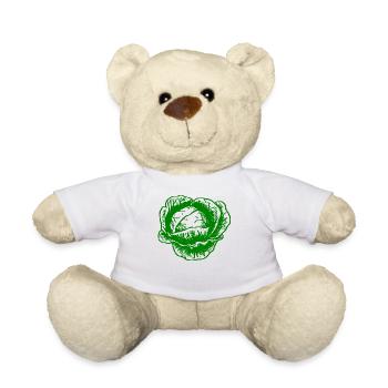 Cauliflower cauliflower halloween vegetable vegetable - Teddy Bear - white - Front