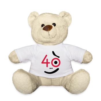 40 Jahre - so what? - Teddy - Weiß - Vorne