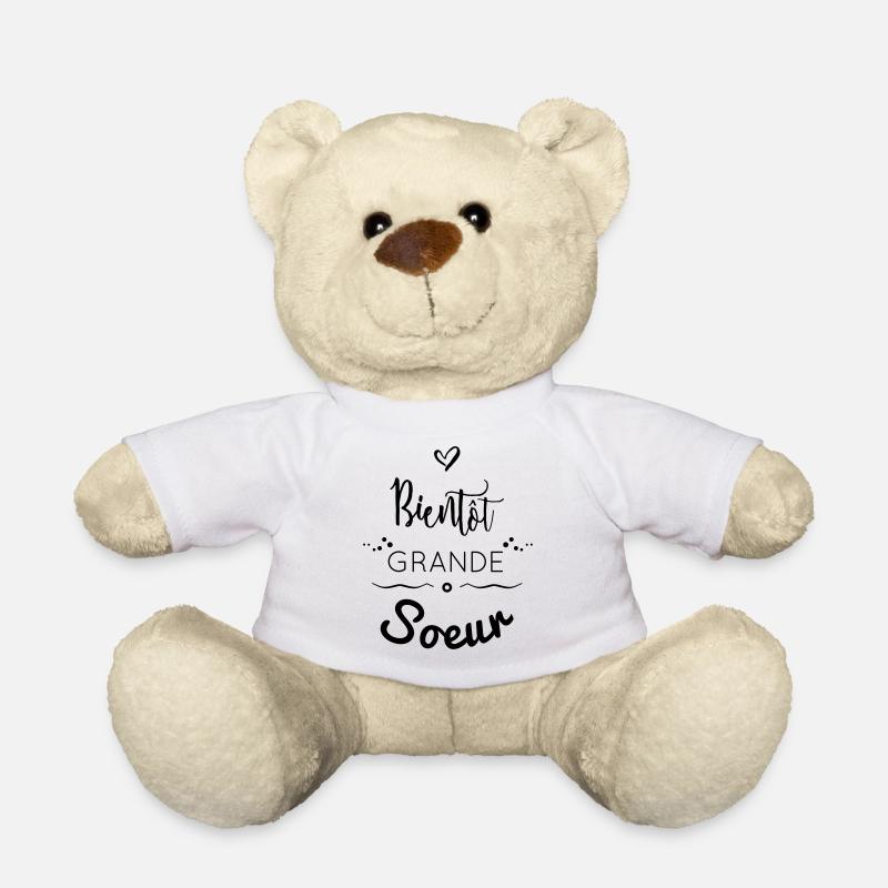 BIENTÔT GRANDE SOEUR - Nounours - blanc