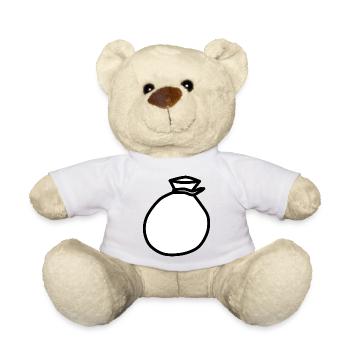 backpack suitcase sac sac bag dossier36 - Nounours - blanc - Devant