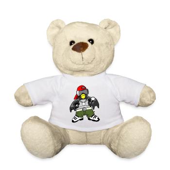 Penguin Gangsta Rapper - Teddy Bear - white - Front