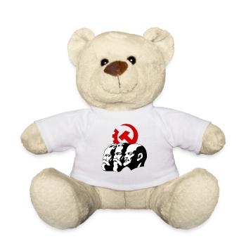 marx engels lenin revolution russia 1917 october - Teddy Bear - white - Front