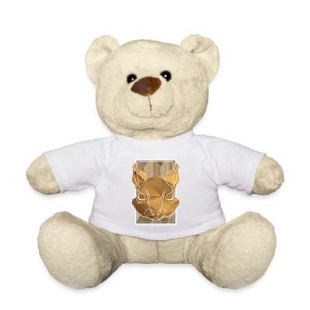Eichhörnchen Wald Nüsse Geschenk Kinder Wildnis - Teddy - Weiß - Vorne