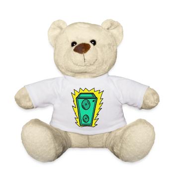 Lautsprecher Grün - Teddy - Weiß - Vorne