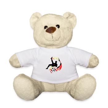 Fußball WM - Teddy - Weiß - Vorne