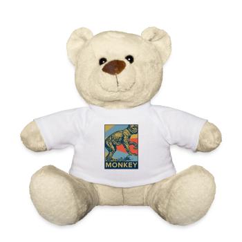 Singe primate chimpanzé gorille animal cadeau - Nounours - blanc - Devant