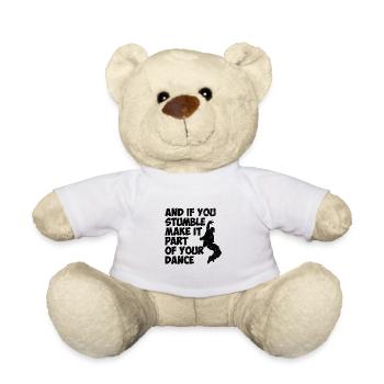 Dance dancing dancer dancing shirt gift shirt dancing - Teddy Bear - white - Front