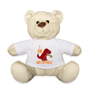 T-Rex Ich bin nicht zu stoppen Lustig - Teddy - Weiß - Vorne
