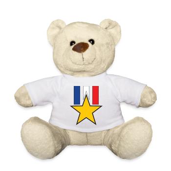 Military Dekoration - Teddy - Weiß - Vorne