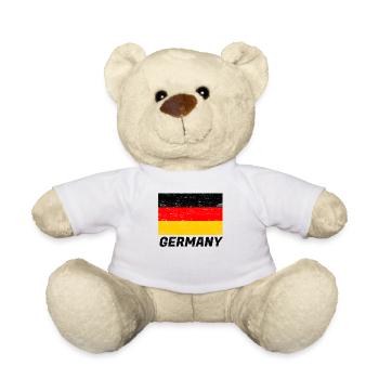 drapeau Allemagne - Nounours - blanc - Devant