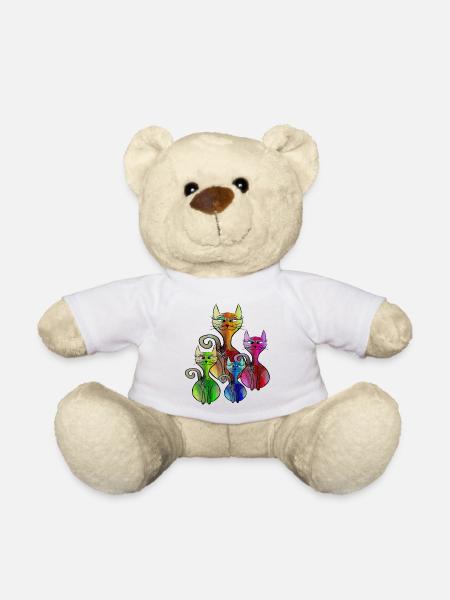 Katzen - Teddy - Weiß