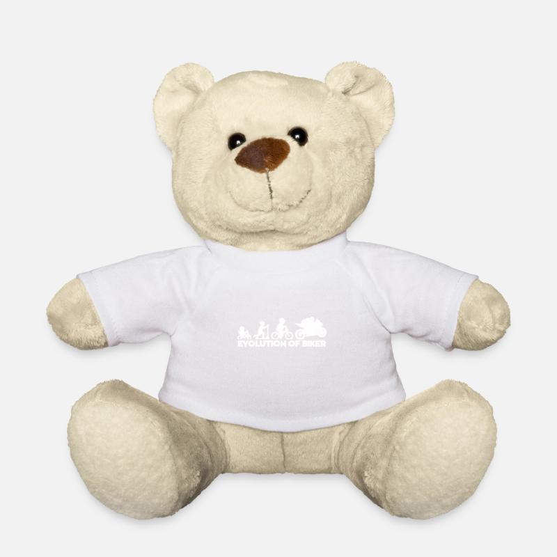 Biker - Nounours - blanc