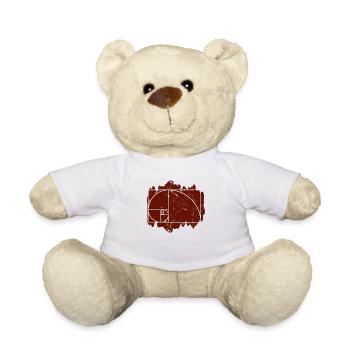 Math teacher funny formula school gift - Teddy Bear - white - Front