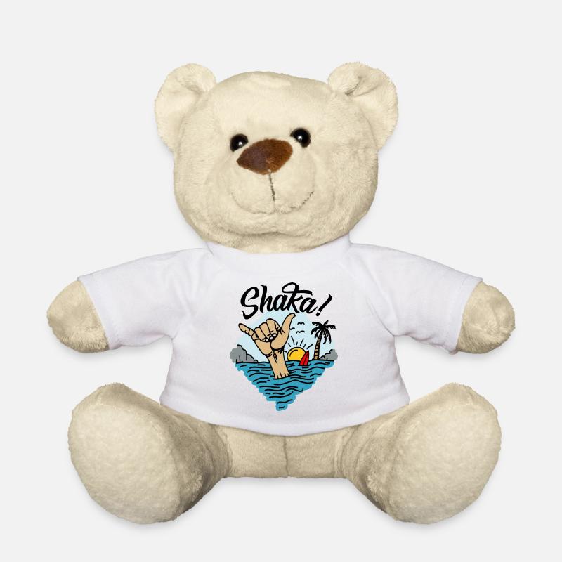 Shaka Surfer Gruß Hawaii - Teddy - Weiß