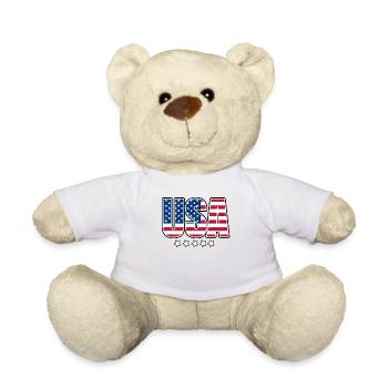 United States - Teddy Bear - white - Front