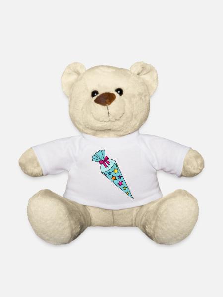 Zuckertüte Schultüte - Teddy - Weiß