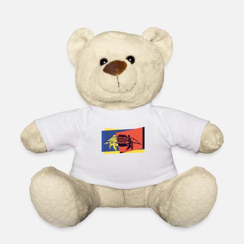 Spinne Pop-art - Teddy - Weiß