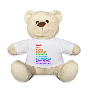 Fruits of the Spirit - Christian Shirt - Teddy Bear - white - Front