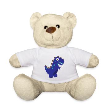 Dinosaur T-Rex - Teddy Bear - white - Front