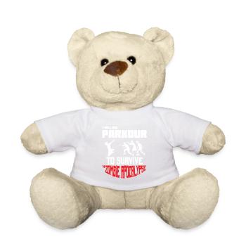 Awesome and Cool Parkour Tshirt Design Parkour to - Teddy Bear - white - Front