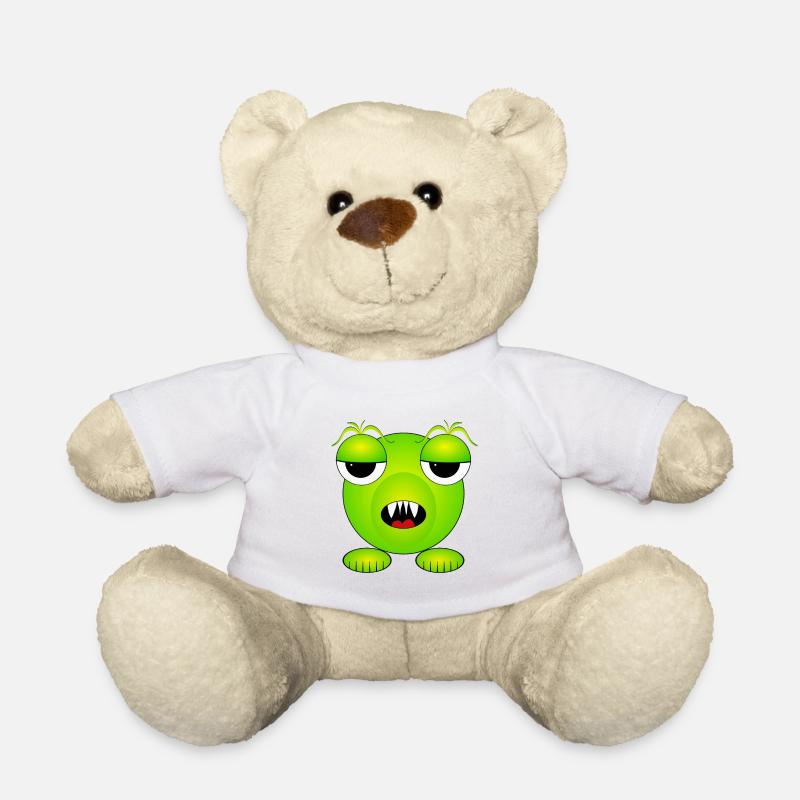 Monster - Monster - Alien - Teddy Bear - white