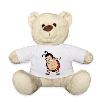 Dabbing Dab Dancing Coccinelle chance - Nounours - blanc - Devant